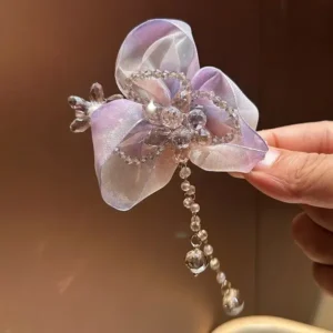 Crystal Flower hair press clip in Bangladesh