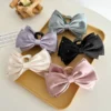 Elegant Sparkle satin bow hair claw in Bangladesh