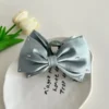 Elegant Sparkle Satin Bow Hair Claw Elegant blue Sparkle satin bow hair claw in Bangladesh