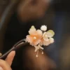 flower bud hair stick pin for girls