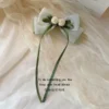 Ivory Rose Hair Bow – Elegant Flower Hair Bow & Hair clip