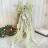 Lolita Lily green floral ribbon bow clip in Bangladesh