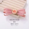 elegant flower bow hair clip for girls bd