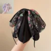 Floral Bead Hair Bow – Chic Chiffon Hair Accessory with Beads