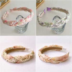 Pearl Flora Headband – Colorful Hair Band with Pearl Beads