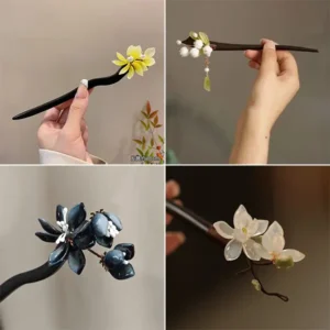 floral hair stick for girls
