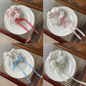 lace ribbon scrunchie bd for girls