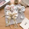 Pearl Knot Hair Bow – Floral Hair Bow with Pearl Accents