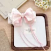 Pink Aura Bow Hair Clip | Ribbon & Lace Clip for Women & Girls Pink Aura Bow Hair Clip – Ribbon & Lace Hair Accessory
