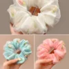 rose organza scrunchie bd for girls