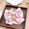 Sweet Floral Hair Claw – Charming Bow Claw with Floral Design