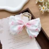 Sweet Floral Hair Claw – Charming Bow Claw with Floral Design