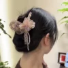crystal hair claw for girls