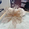 Pearl Floral Feather Scrunchie for Girls – Fairy Ponytail Hair Tie fairy ponytail hair tie for girls