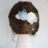 Rose Butterfly Flower Hair Clip for Girls – Butterfly Hair Clips floral bun hair pin for girls