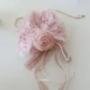 long ribbon lace scrunchie for girls