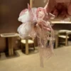 pearl tassel bow hair clip for girls