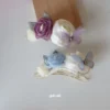 rose butterfly flower hair clip for girls