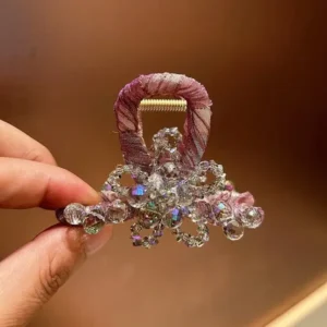 shiny crystal claw hair clip