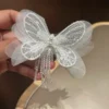 Butterfly Hair Clip White
