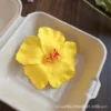Hibiscus Flower Hair Clip Yellow
