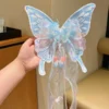Butterfly Hair Bow Clip Fairy Long Ribbon Hair Clip for Girls in Bangladesh