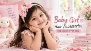 Baby girl wearing a beautiful hair bow headband